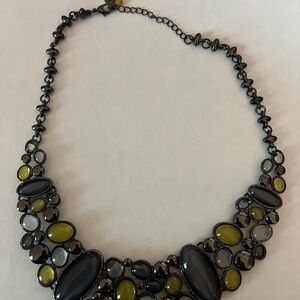 Liz Claiborne Black and Olive Necklace
